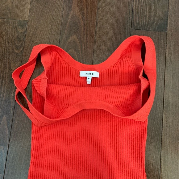 Reiss Sabrina coral double strap tank top - Picture 3 of 5